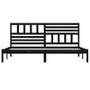 Sengeramme svart heltre furu 200x200 cm