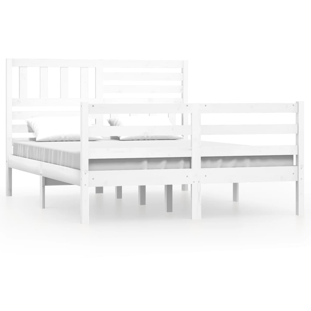 Sengeramme hvit 120x190 cm Small Double heltre
