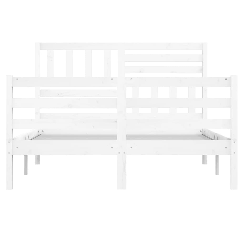 Sengeramme hvit 120x190 cm Small Double heltre
