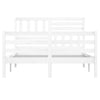 Sengeramme hvit heltre 160x200 cm