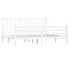 Sengeramme hvit heltre 200x200 cm