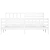 Sengeramme hvit heltre 200x200 cm
