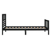 Sengeramme svart heltre 100x200 cm