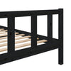 Sengeramme svart heltre 100x200 cm
