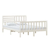 Sengeramme hvit heltre 140x200 cm