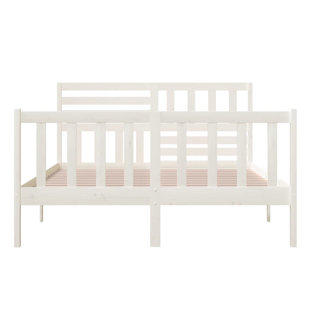 Sengeramme hvit heltre 140x200 cm
