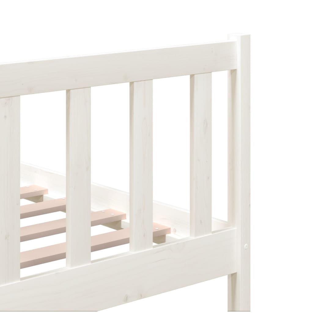 Sengeramme hvit heltre 140x200 cm