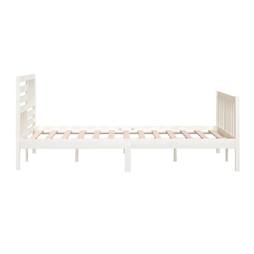 Sengeramme hvit heltre 200x200 cm