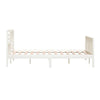 Sengeramme hvit heltre 200x200 cm