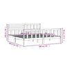 Sengeramme svart heltre 200x200 cm