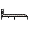Sengeramme svart heltre furu 140x190 cm