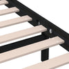Sengeramme svart heltre furu 140x190 cm