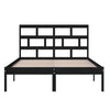 Sengeramme svart 150x200 cm King Size heltre