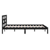 Sengeramme svart 150x200 cm King Size heltre