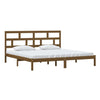 Sengeramme honningbrun heltre furu 200x200 cm