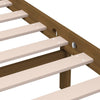 Sengeramme honningbrun heltre furu 200x200 cm