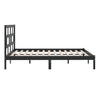 Sengeramme svart heltre furu 200x200 cm