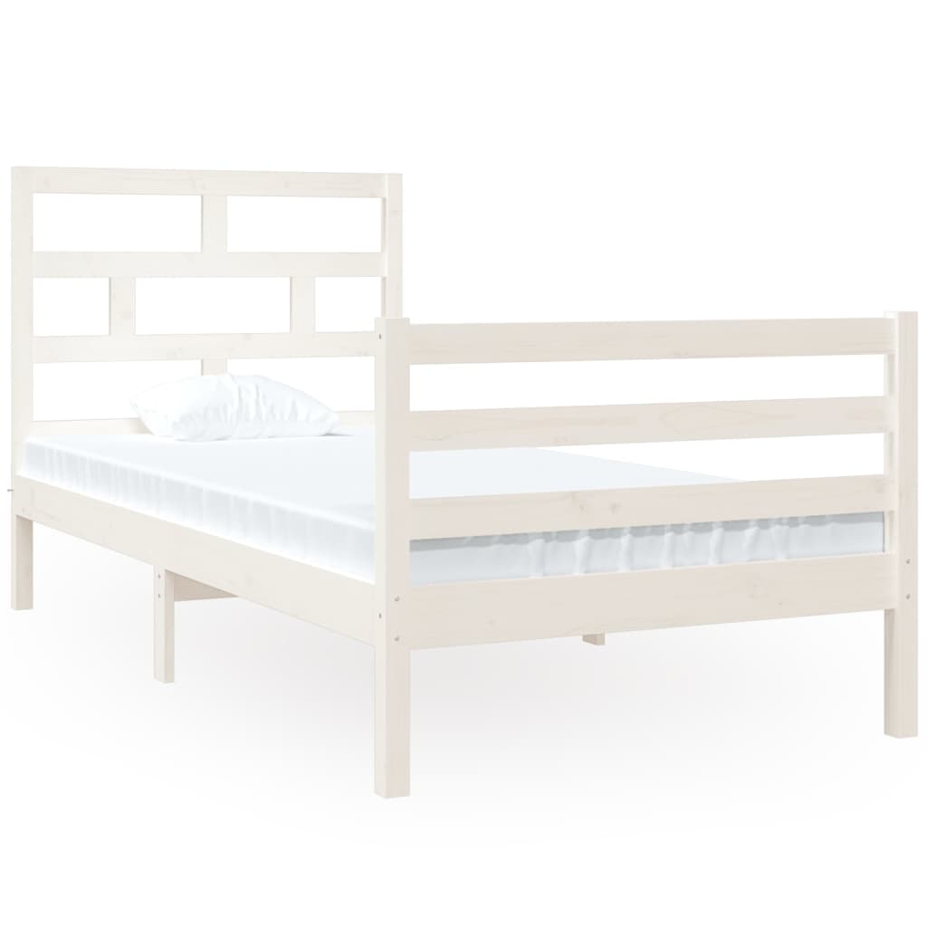 Sengeramme hvit 90x190 cm Single heltre