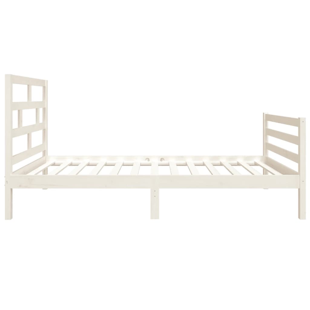 Sengeramme hvit 90x190 cm Single heltre