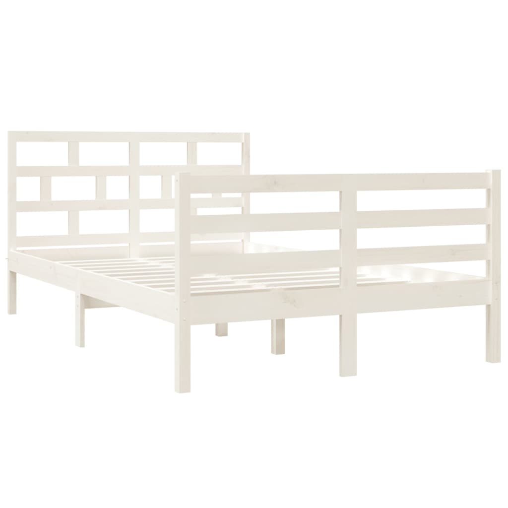 Sengeramme hvit 120x190 cm Small Double heltre
