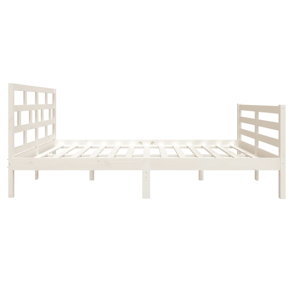 Sengeramme hvit 120x190 cm Small Double heltre