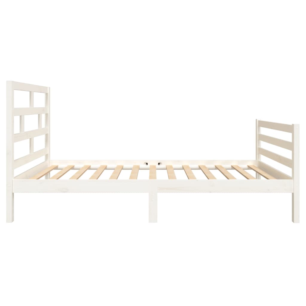 Sengeramme hvit heltre furu 90x200 cm