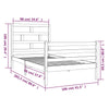 Sengeramme heltre furu 100x200 cm