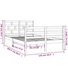 Sengeramme heltre furu 120x200 cm