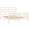 Sengeramme hvit heltre 150x200 cm King Size