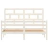 Sengeramme hvit heltre 150x200 cm King Size