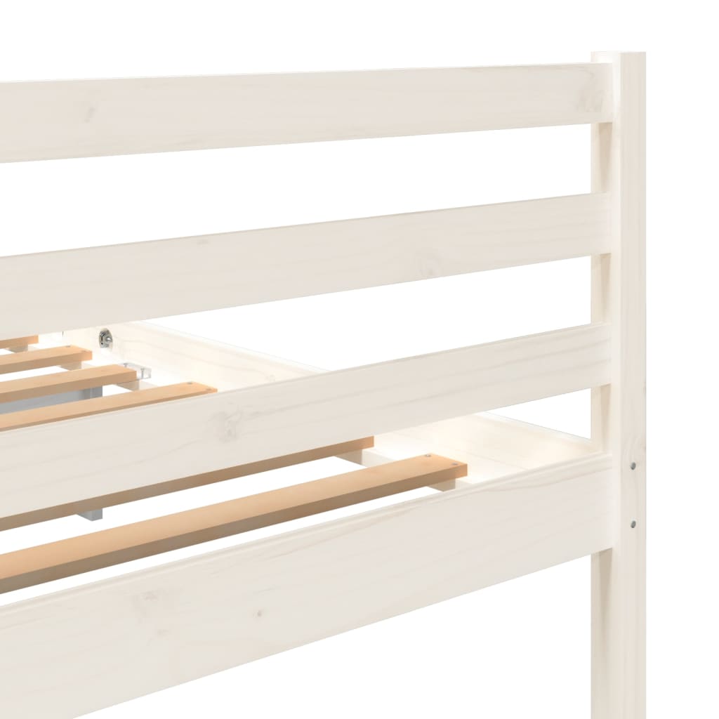 Sengeramme hvit heltre 150x200 cm King Size
