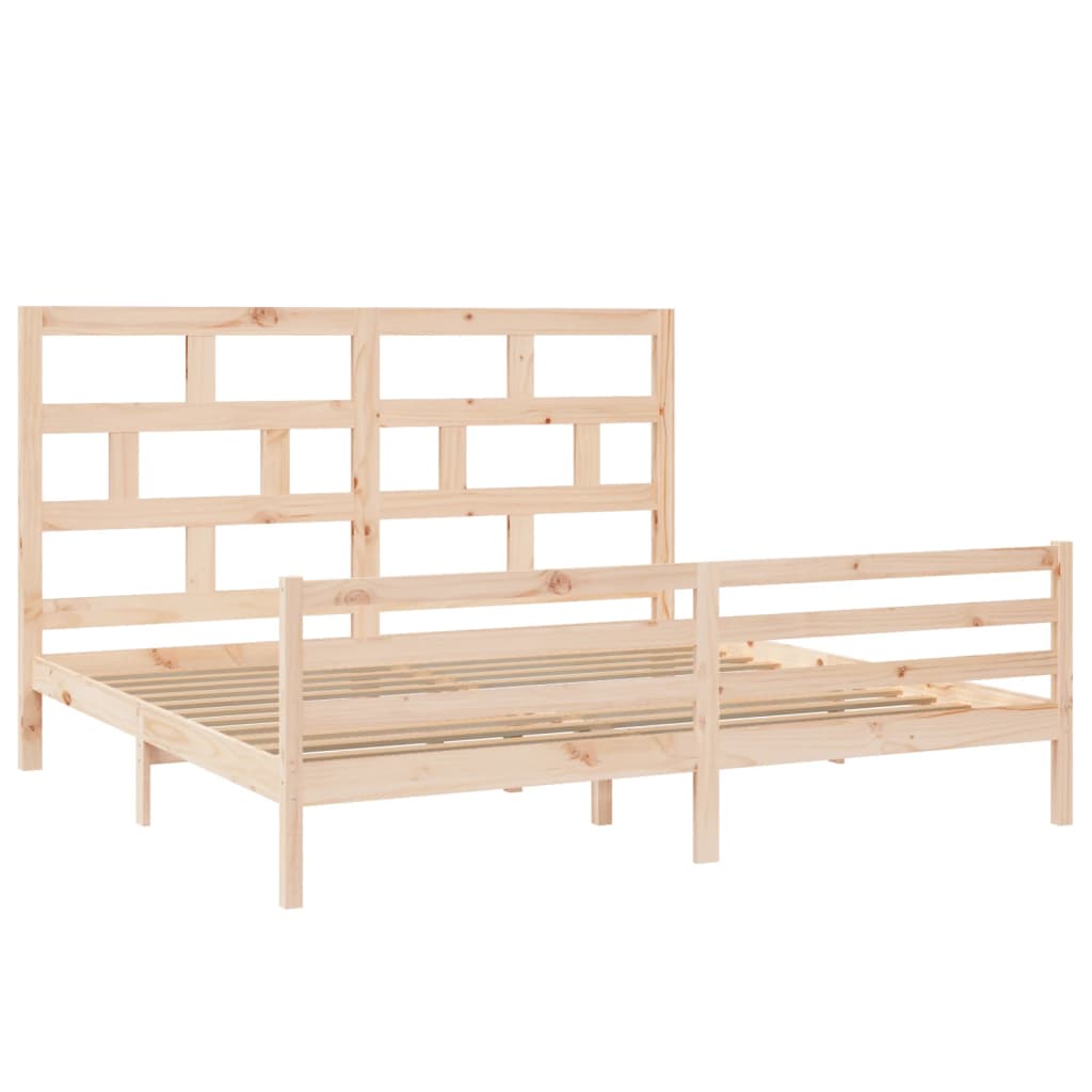 Sengeramme heltre furu 200x200 cm
