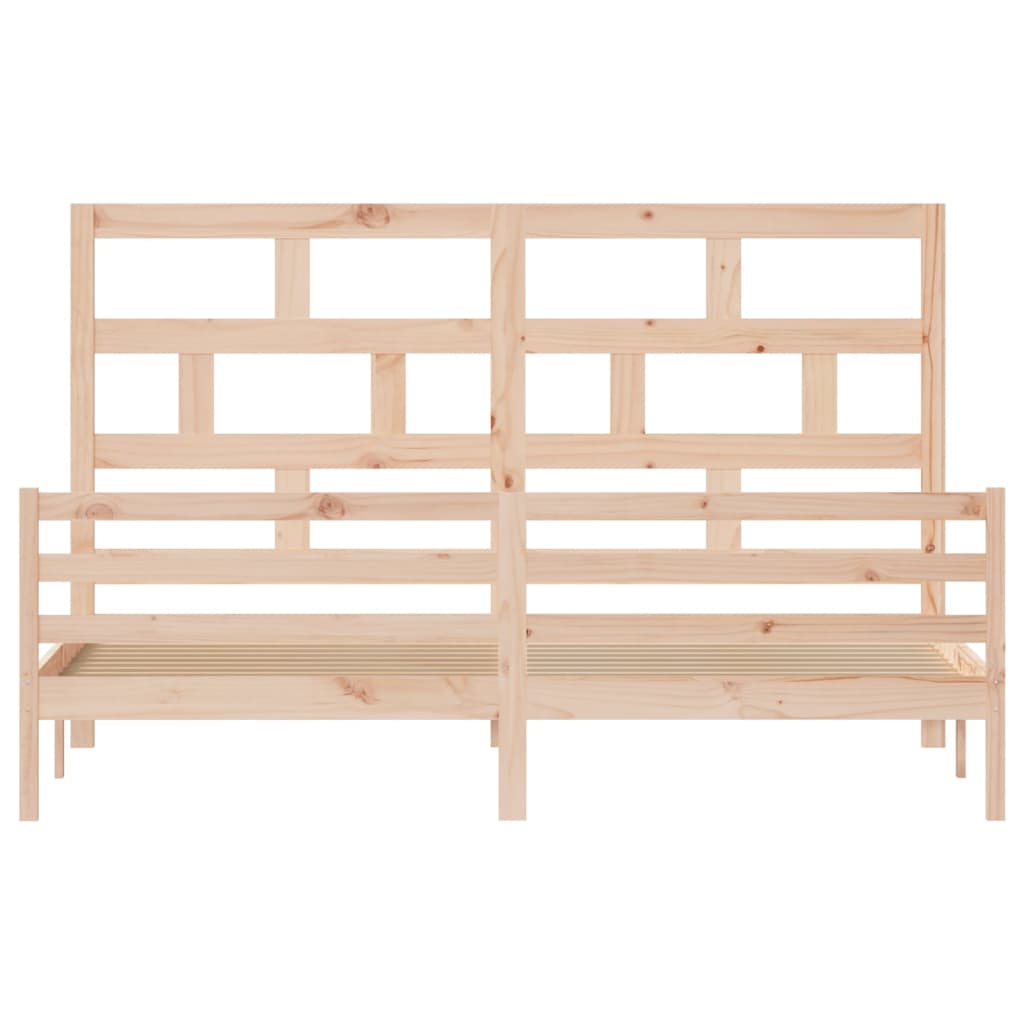 Sengeramme heltre furu 200x200 cm