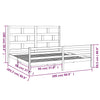 Sengeramme heltre furu 200x200 cm