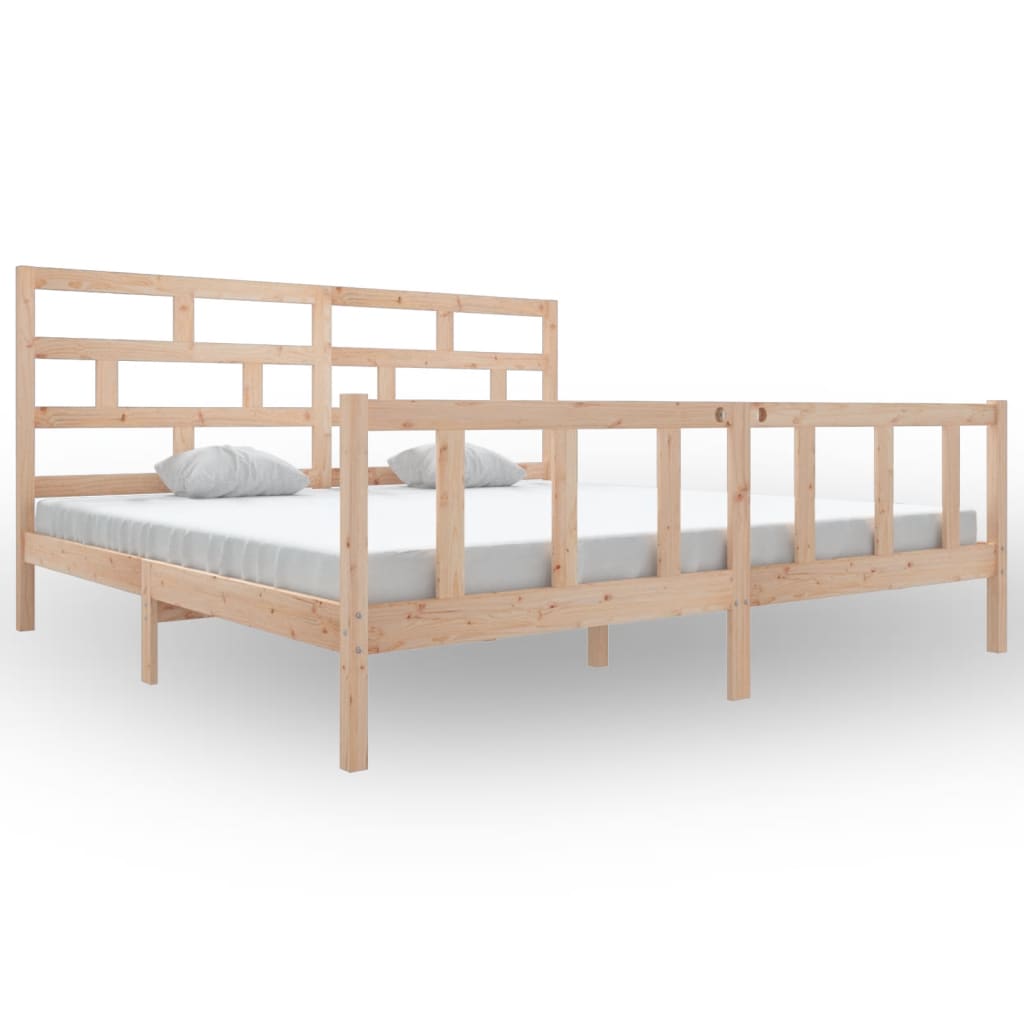 Sengeramme heltre furu 200x200 cm