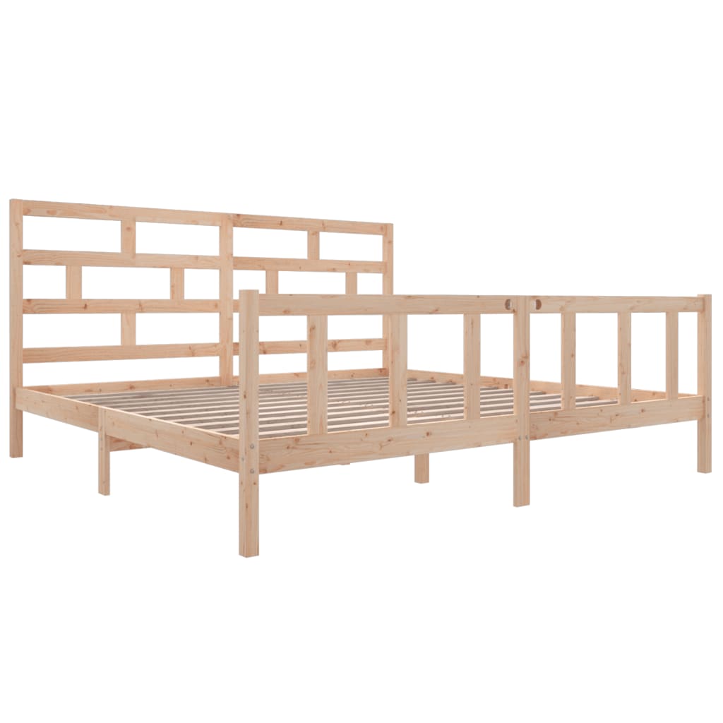Sengeramme heltre furu 200x200 cm