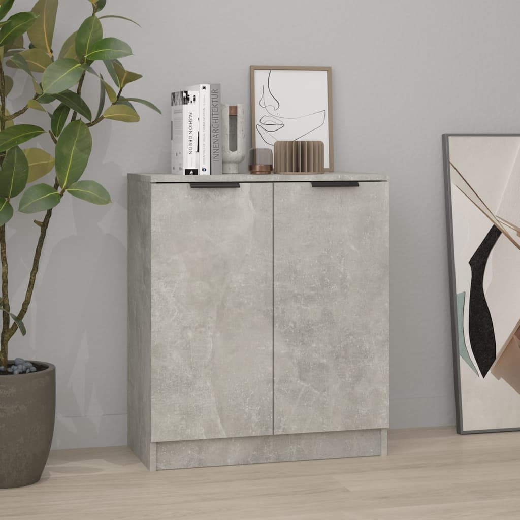Skjenk betonggrå 60x30x70 cm konstruert tre
