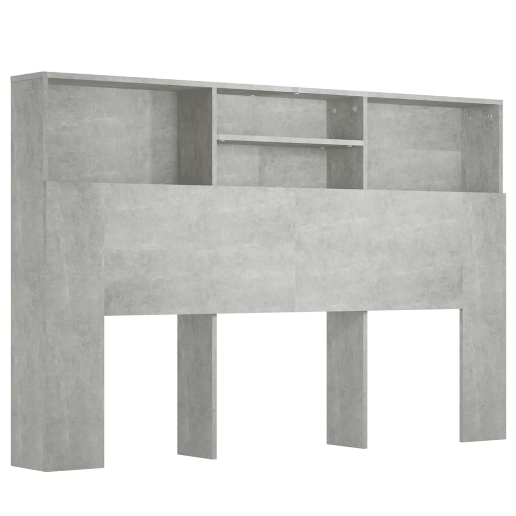 Sengegavlskap betonggrå 160x19x103,5 cm