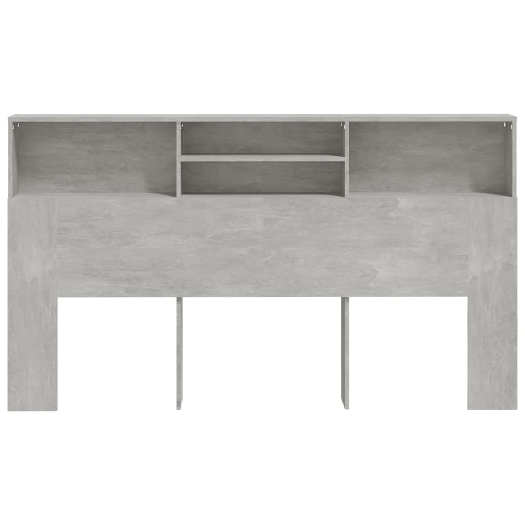 Sengegavlskap betonggrå 180x19x103,5 cm