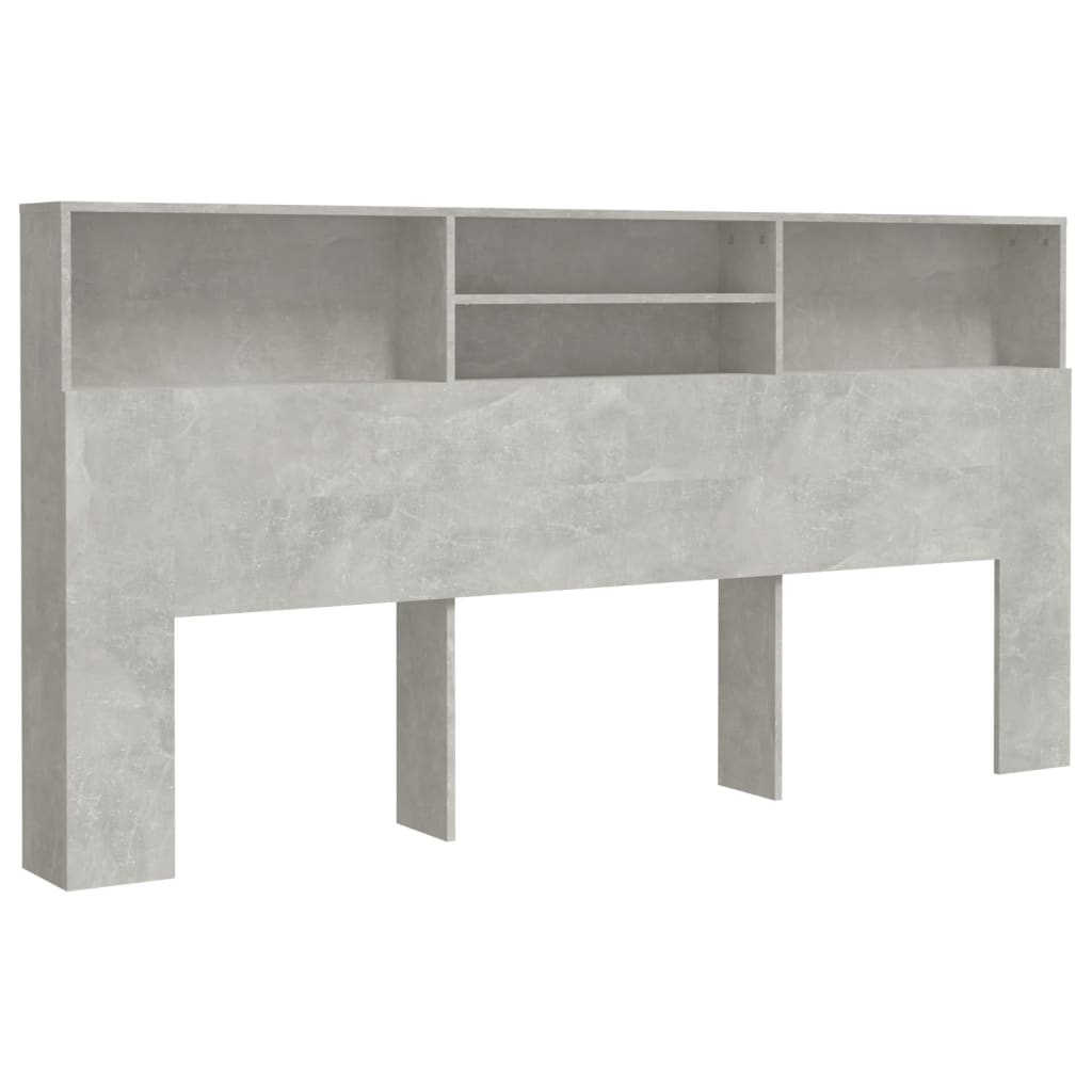 Sengegavlskap betonggrå 200x19x103,5 cm