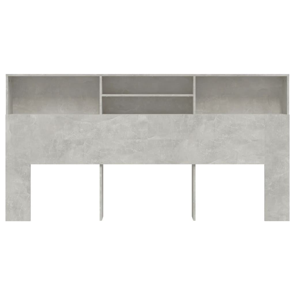 Sengegavlskap betonggrå 200x19x103,5 cm