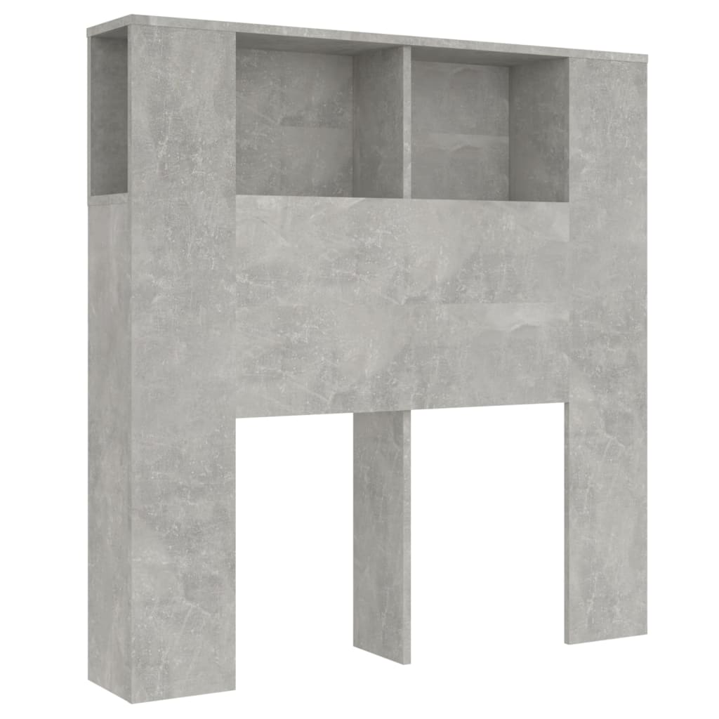 Sengegavlskap betonggrå 100x18,5x102,5 cm