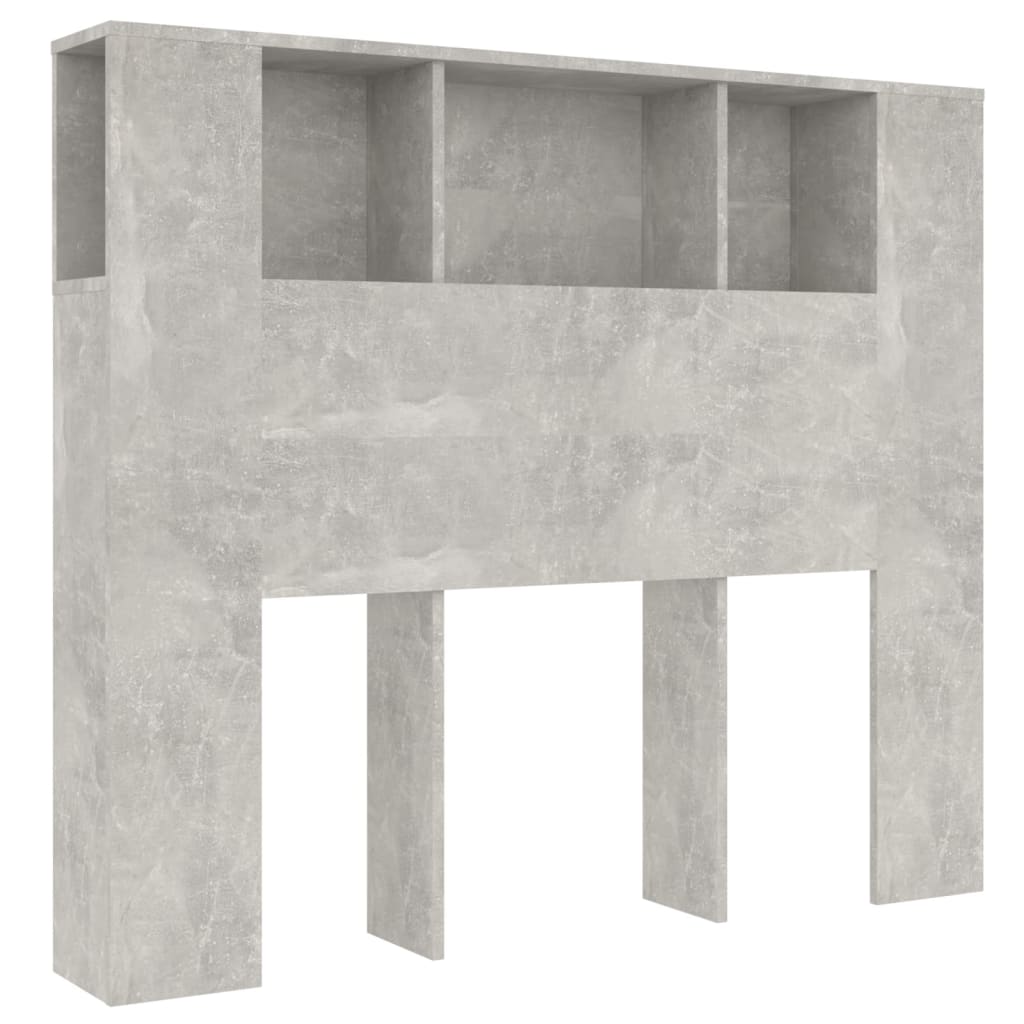 Sengegavlskap betonggrå 120x18,5x102,5 cm