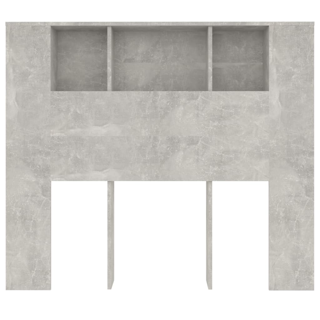 Sengegavlskap betonggrå 120x18,5x102,5 cm