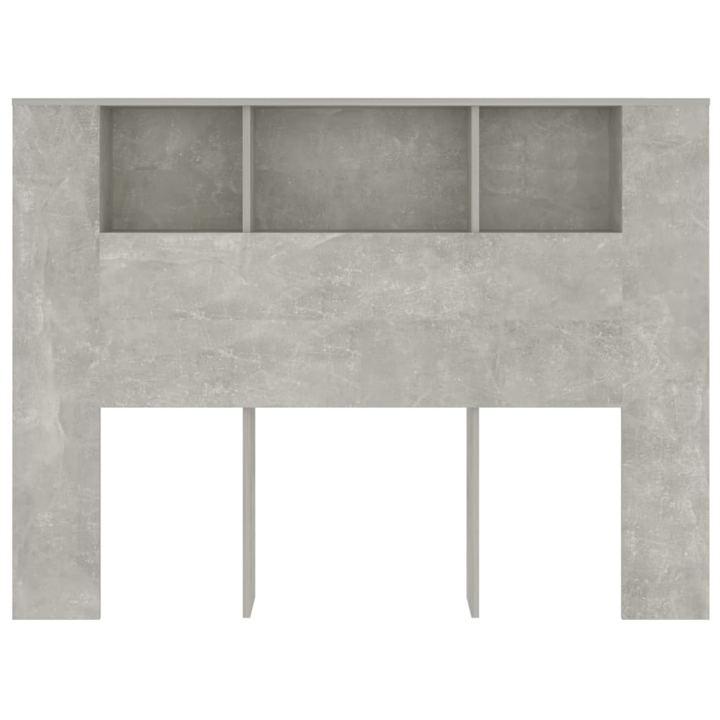 Sengegavlskap betonggrå 140x18,5x104,5 cm