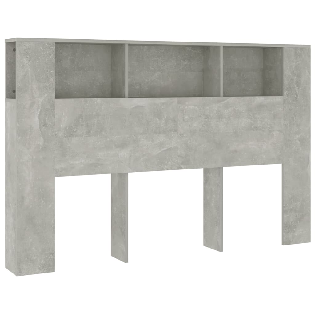 Sengegavlskap betonggrå 160x18,5x104,5 cm