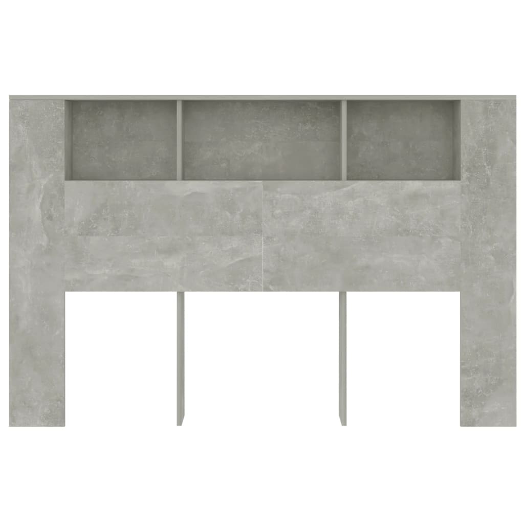 Sengegavlskap betonggrå 160x18,5x104,5 cm