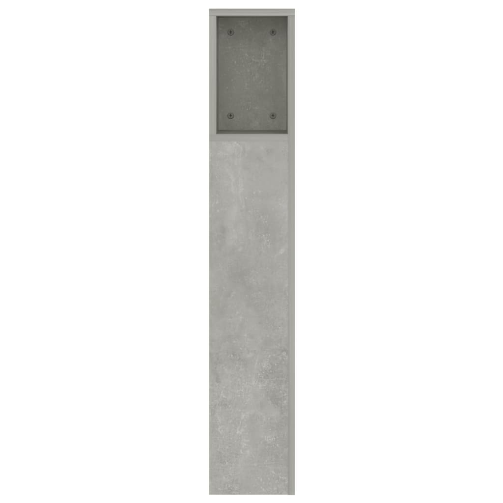 Sengegavlskap betonggrå 160x18,5x104,5 cm
