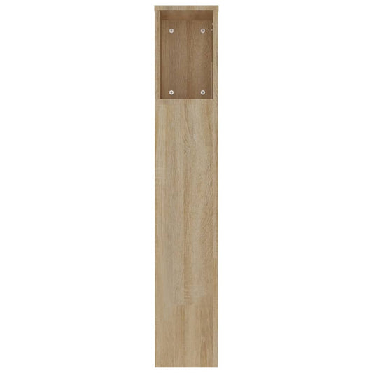 Sengegavlskap sonoma eik 220x18,5x104,5 cm