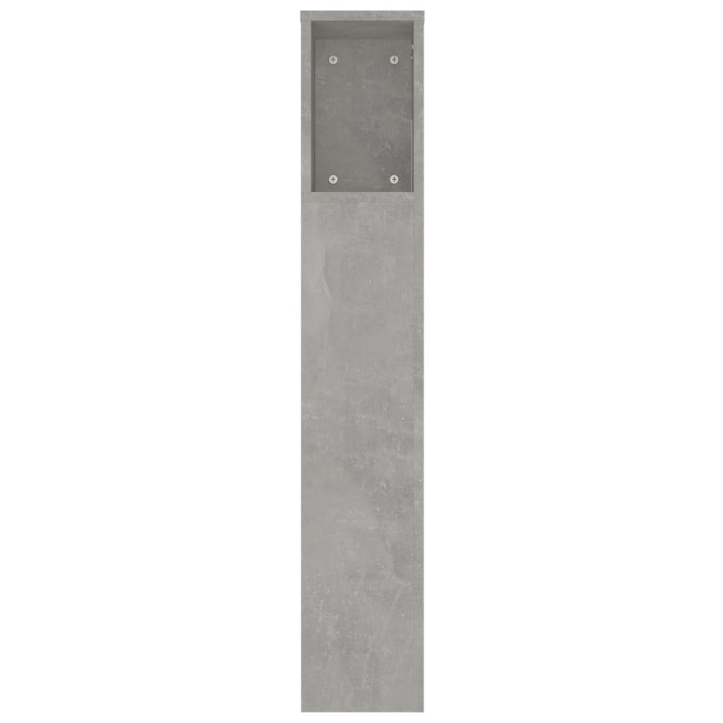 Sengegavlskap betonggrå 220x18,5x104,5 cm